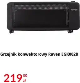 RTV EURO AGD Grzejnik konwektorowy Raven EGK002B oferta