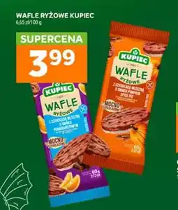 Stokrotka Wafle ryżowe z czekoladą mleczną o smaku pomarańczowym Kupiec oferta