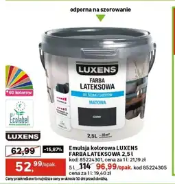 Leroy Merlin Farba lateksowa Luxens oferta