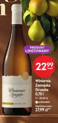 Żabka Wino białe Winiarnia Zamojska Gruszka półsłodkie oferta
