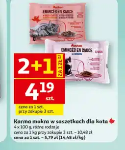 Auchan Mokra karma dla kota Auchan oferta