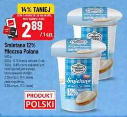 Polomarket Śmietana Mleczna Polana 12% oferta