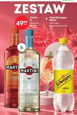 Żabka Wino czerwone Zestaw Martini Fiero + napój Schweppes oferta