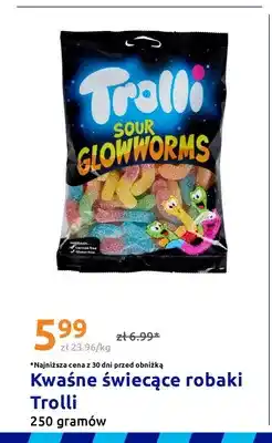 Action Żelki kwaśne świecące robaki Trolli oferta
