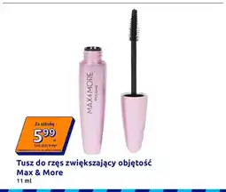 Action Tusz do rzęs zwiększający objętość Max & More oferta