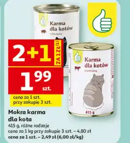 Auchan Mokra karma dla kota Karma oferta