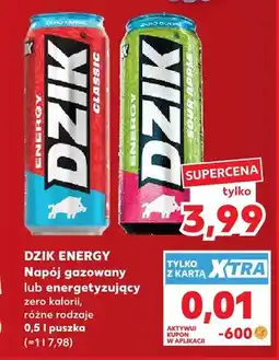 Kaufland Napój energetyzujący zero kalorii Sour Apple Dzik Energy oferta