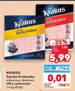 Kaufland Szynka Królewska drobiowa Krakus oferta
