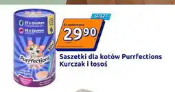 Action Saszetki dla kotów Purrfections Kurczak i łosoś oferta