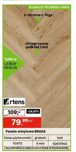 Leroy Merlin Podkład pod panele Artens oferta