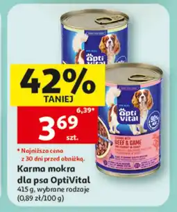 Auchan Karma dla psa Optivital oferta
