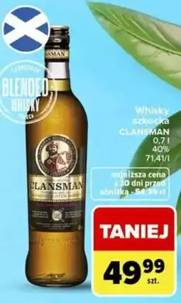 Carrefour Whisky szkocka CLANSMAN oferta
