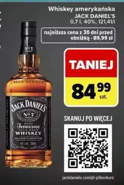 Carrefour Whiskey amerykańska JACK DANIEL'S oferta