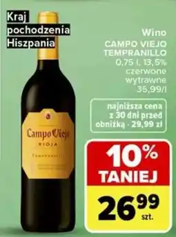 Carrefour Campo Viejo Tempranillo oferta