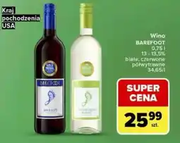 Carrefour Wino BAREFOOT oferta