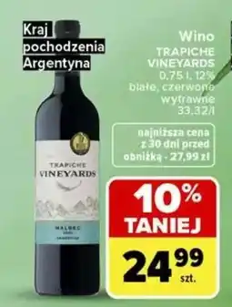 Carrefour Wino Trapiche Vineyards oferta