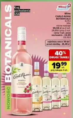 Carrefour Wino Carlo Rossi Botanicals oferta