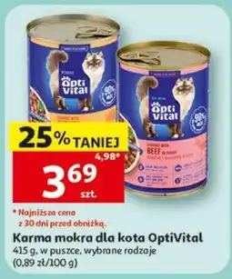 Auchan Karma mokra dla kota OptiVital oferta