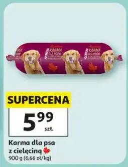 Auchan Karma dla psa z cielęciną oferta