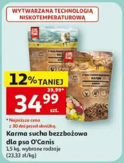 Auchan Karma sucha bezzbożowa dla psa O'Canis oferta