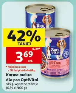 Auchan Karma mokra dla psa OPTIVITAL oferta