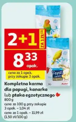 Auchan Kompletna karma dla papugi, kanarka lub ptaka egzotycznego oferta