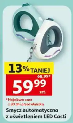 Auchan Smycz automatyczna z oświetleniem LED Casti oferta
