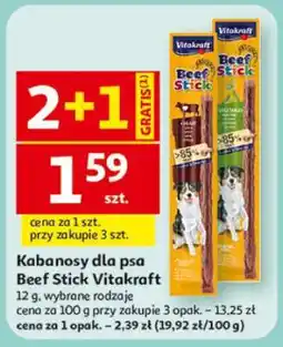 Auchan Kabanosy dla psa Beef Stick Vitakraft oferta