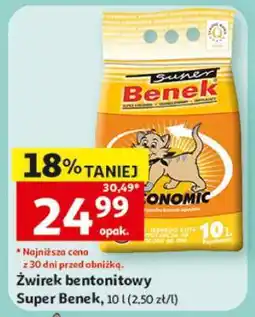 Auchan Żwirek bentonitowy Super Benek oferta