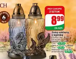 Dino Znicz szklany z wpinką oferta