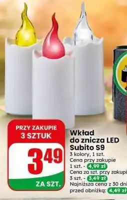 Dino Wkład do znicza LED Subito S9 oferta