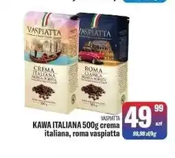 TomiMarkt Kawa ziarnista Italiana crema italiana Vaspiatta oferta