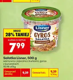 Biedronka Sałatka Lisner warzywno-jajeczna z kurkami oferta