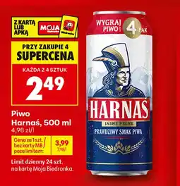 Biedronka Piwo Harnaś oferta