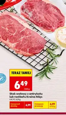 Biedronka Stek wołowy z antrykotu Kraina Mięs oferta