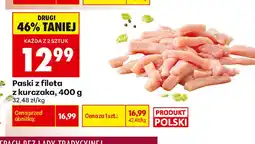 Biedronka Paski z fileta z kurczaka oferta