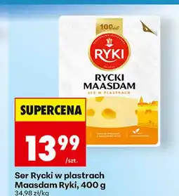 Biedronka Ser Rycki w plastrach Maasdam Ryki oferta