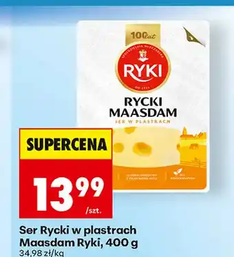 Biedronka Ser Rycki w plastrach Maasdam Ryki oferta