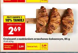 Biedronka Croissant z nadzieniem orzechowo-kakaowym oferta