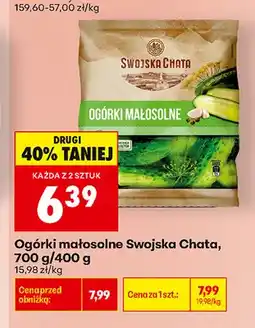 Biedronka Ogórki małosolne Swojska Chata oferta