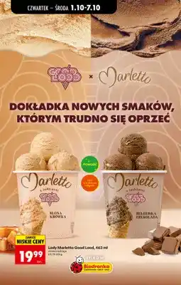 Biedronka Lody Marletto Good Lood słona krówka oferta