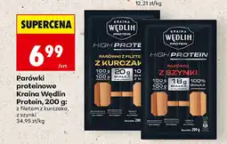 Biedronka Parówki proteinowe Kraina Wędlin Protein z filetem z kurczaka oferta