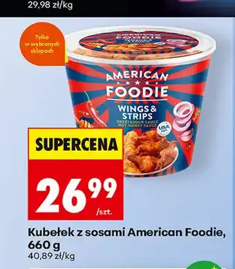 Biedronka Kubełek z sosami American Foodie oferta