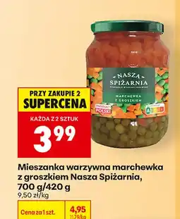 Biedronka Mieszanka warzywna marchewka z groszkiem Nasza Spiżarnia oferta