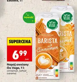 Biedronka Napój owsiany Go Vege cinnamon oferta