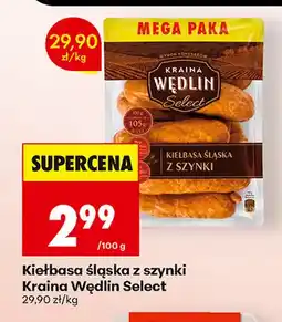 Biedronka Kiełbasa śląska z szynki Kraina Wędlin Select oferta