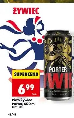 Biedronka Piwo Żywiec Porter oferta