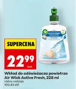 Biedronka Wkład do odświeżacza powietrza Air Wick Active Fresh oferta