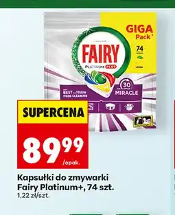 Biedronka Kapsułki do zmywarki Fairy Platinum+ oferta