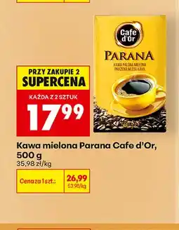 Biedronka Kawa mielona Parana Cafe d'Or oferta